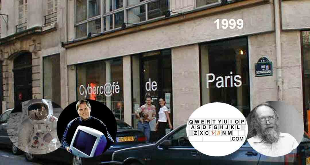 Le cybercafé avant-gardiste de la Cremerie de Paris · Buzz Aldrin, Steve Jobs & Jon Postel