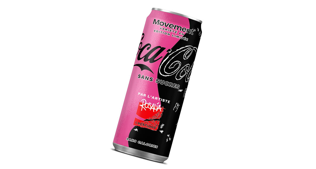 The Coca-Cola Move can created with Rosalía