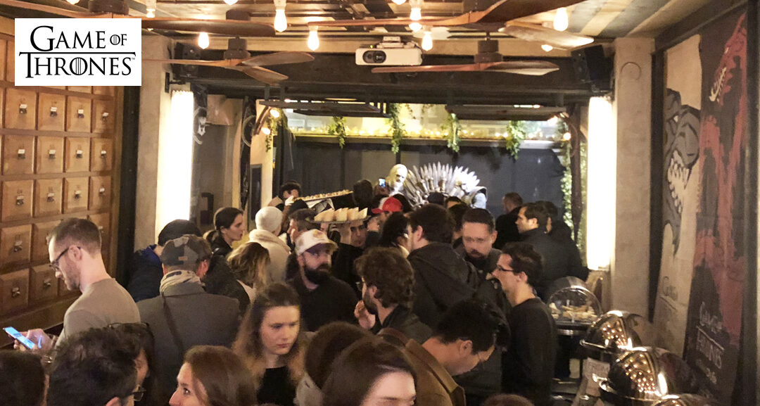 Cóctel de inauguración de la Pop Up Store de Game of Thrones en Cremerie de Paris