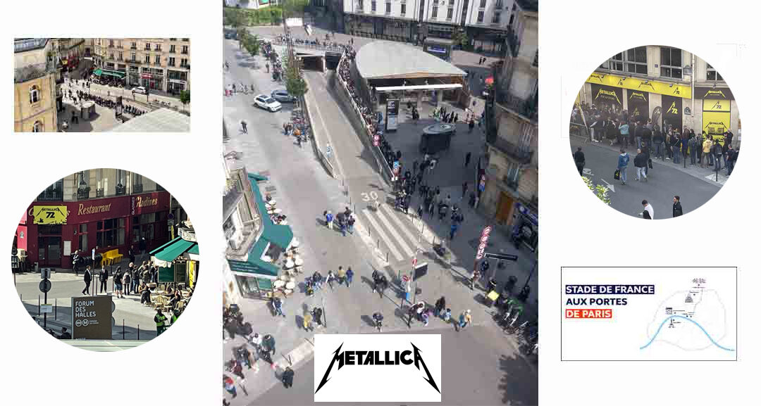 The waiting line for the Metallica Pop Up Store