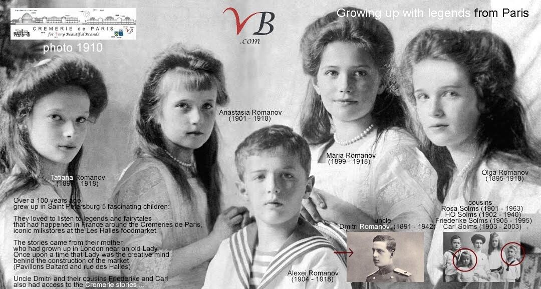 Les enfants Romanov, qui ont grandi avec les contes de fées de la Cremerie de Paris